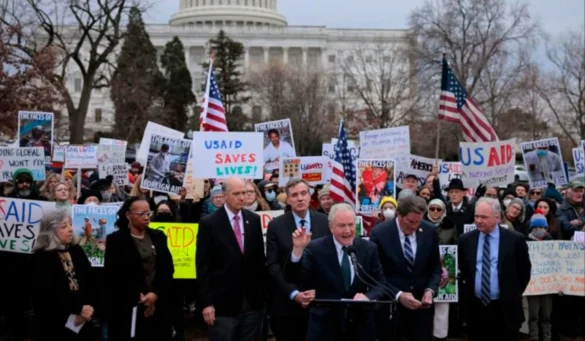 USAID staff leave
